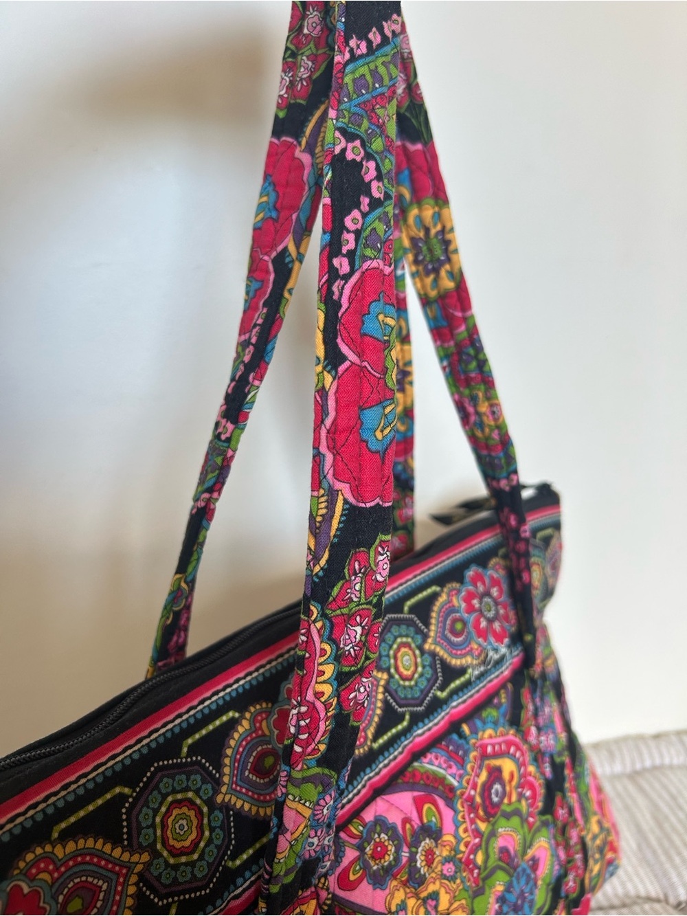 Vera Bradley Retired Made in USA Symphony Quilted Shoulder Bag - Picture 10 of 12